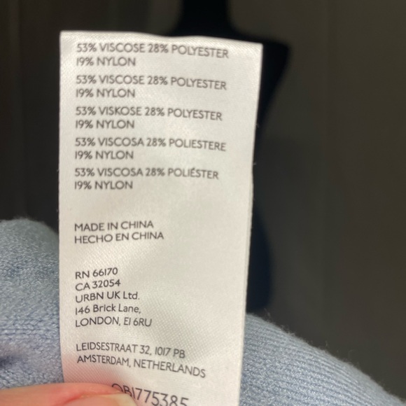 Anthropologie Light Blue Textured Cardigan - Picture 10 of 12